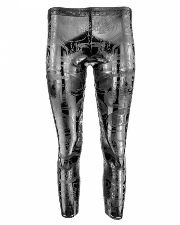 Leggings SKULL 3D Latex Laser Editon easy-to-dress Leggings SKULL 3D Latex Laser Editon easy-to-dress